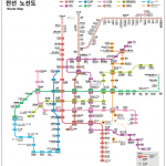 오사카 지하철 노선도